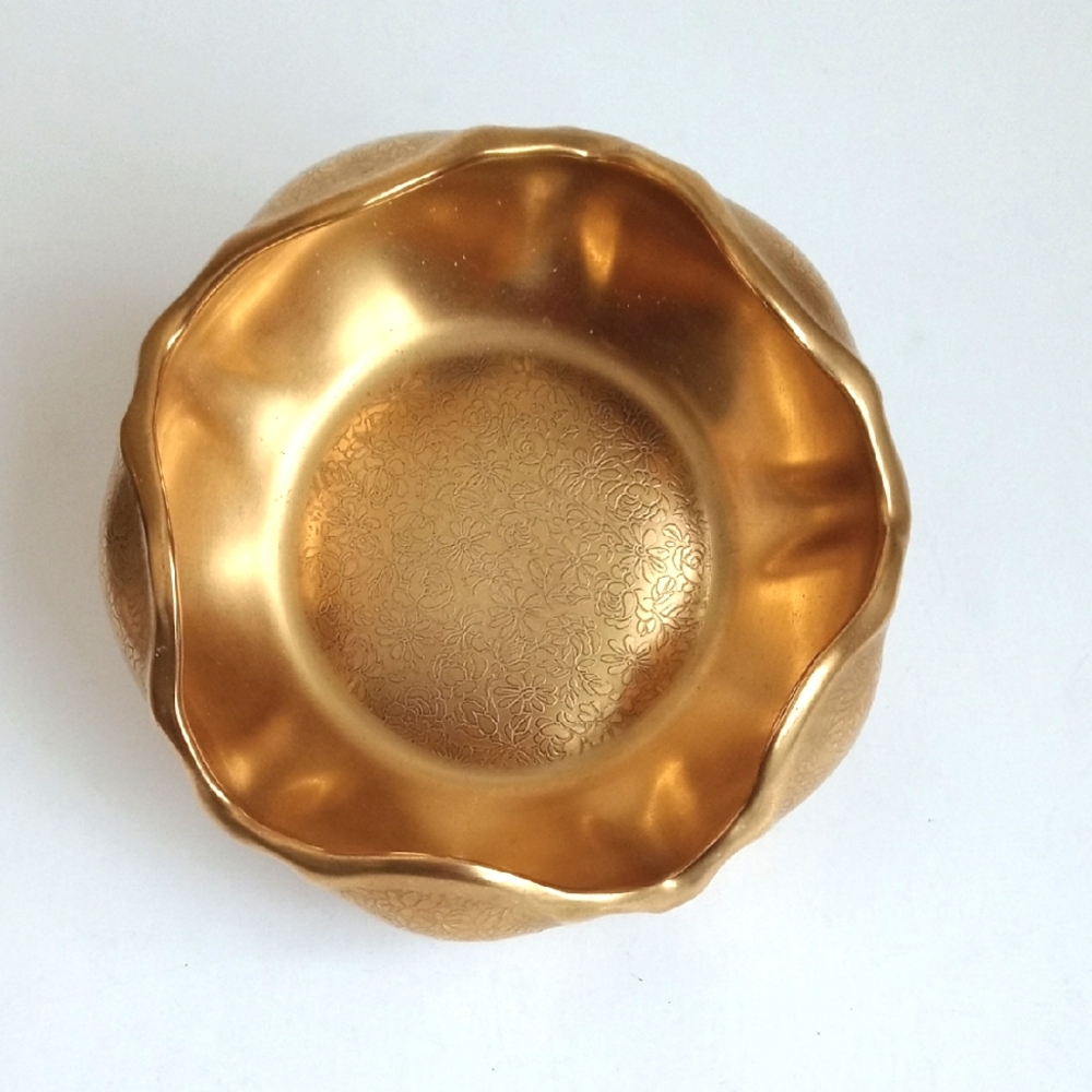 Elegant Pickard Gold Antique Porcelain China Decorative Tulip Bowl MCM Era - Picture 2 of 7